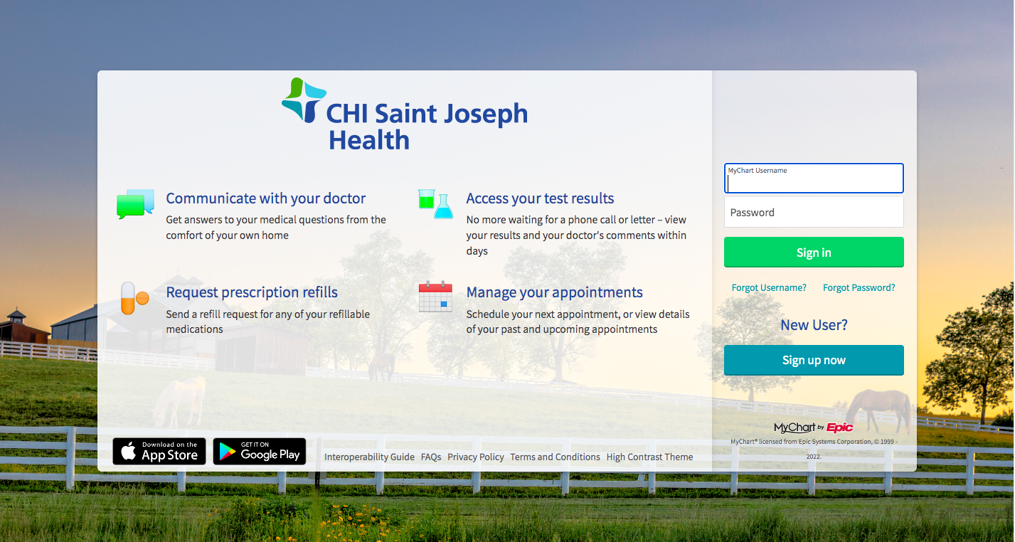 Chi St Joseph Patient Portal