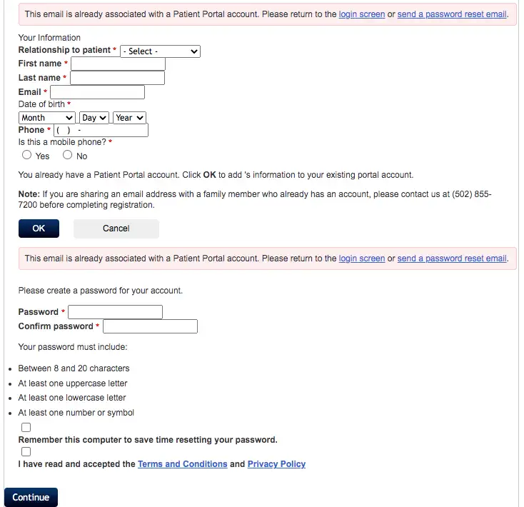 Commonwealth Pain and Spine patient portal 