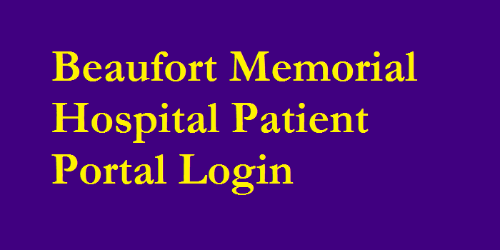 Beaufort Memorial Hospital Patient Portal login