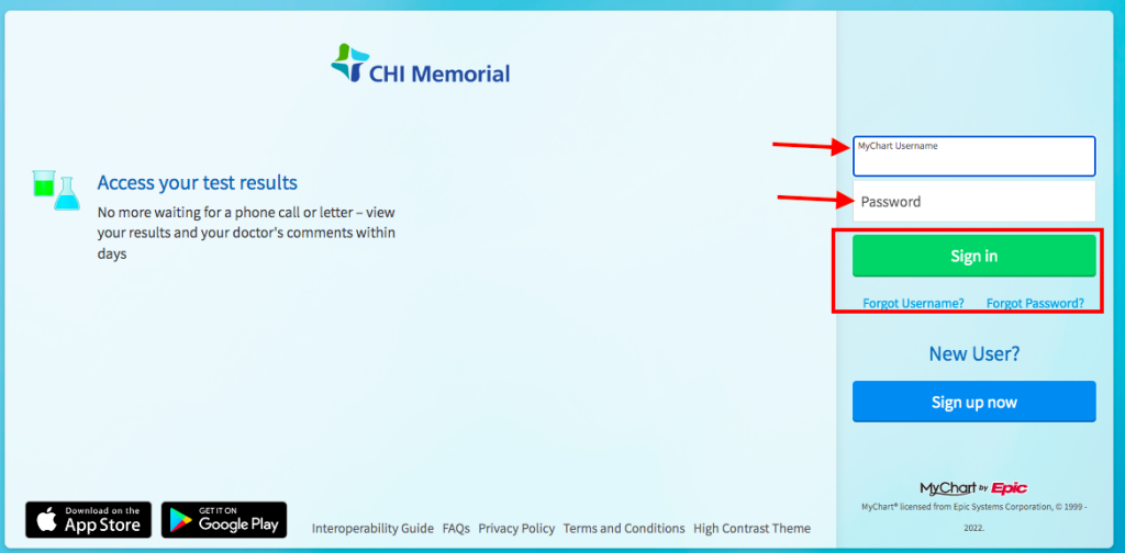 CHI Memorial Patient Portal
