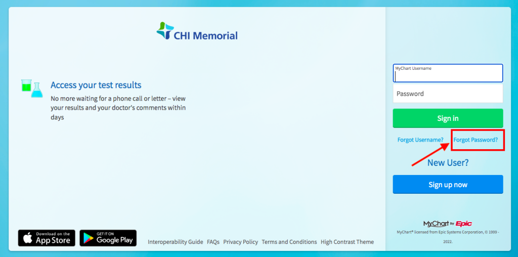 CHI Memorial Patient Portal