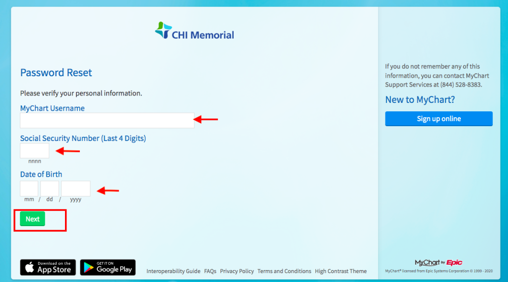 CHI Memorial Patient Portal