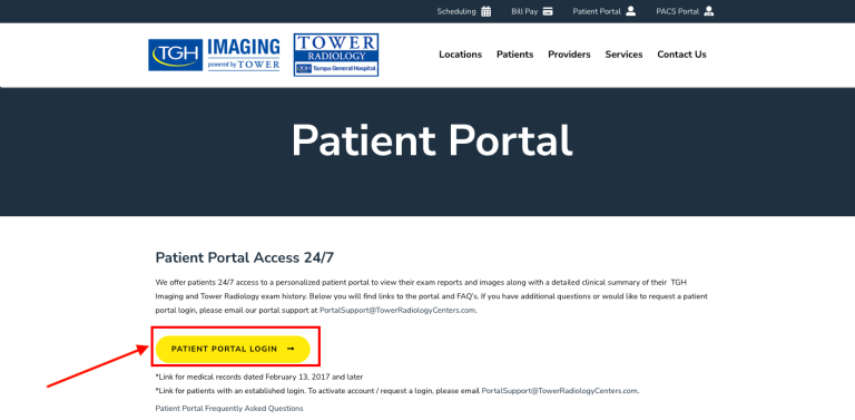 Tower Radiology Patient Portal Login Www tghimaging Updated 2023