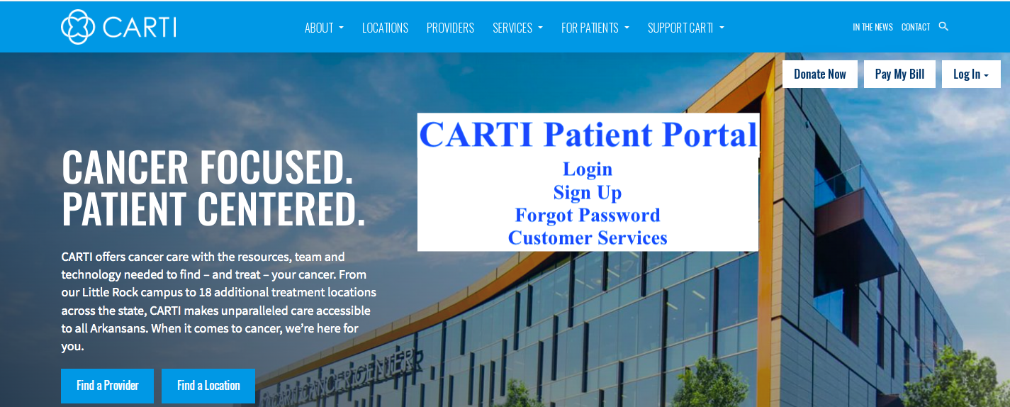 CARTI Patient Portal