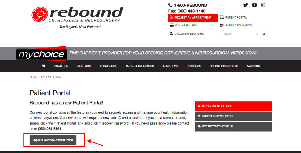 Rebound Patient Portal