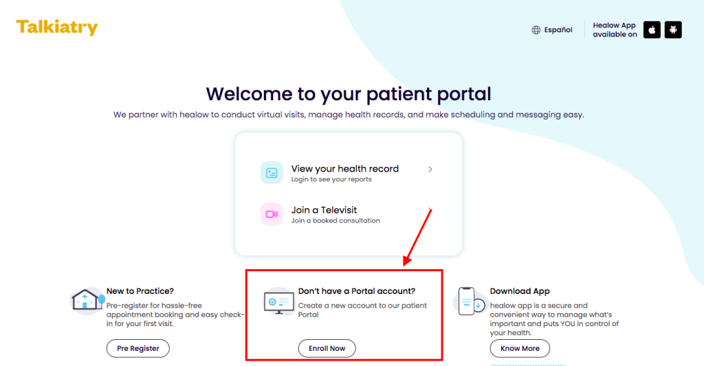 Talkiatry Patient Portal