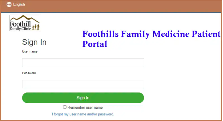 Foothills Family Medicine Patient Portal