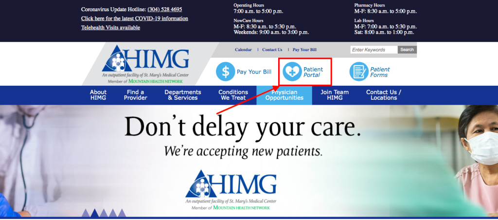 HIMG Patient Portal