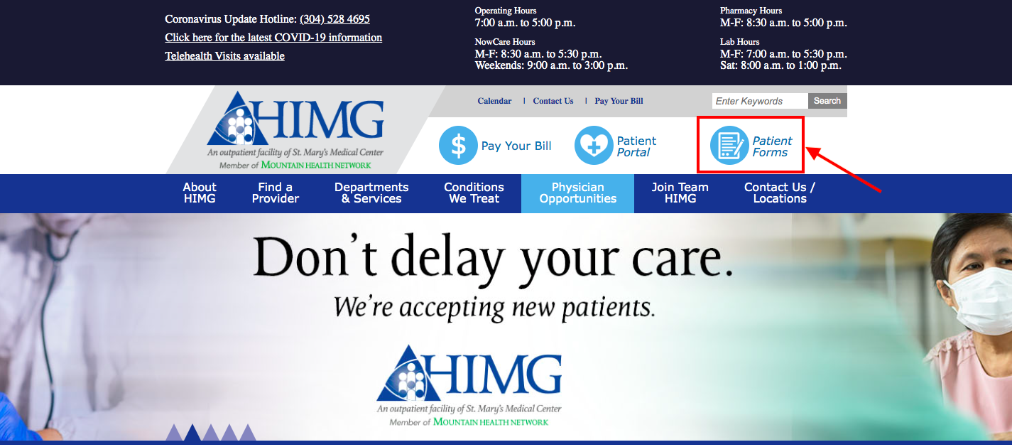 HIMG Patient Portal