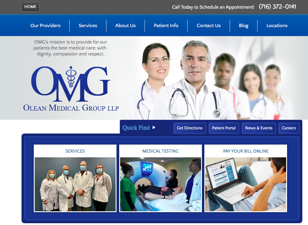 Olean Medical Group Patient Portal
