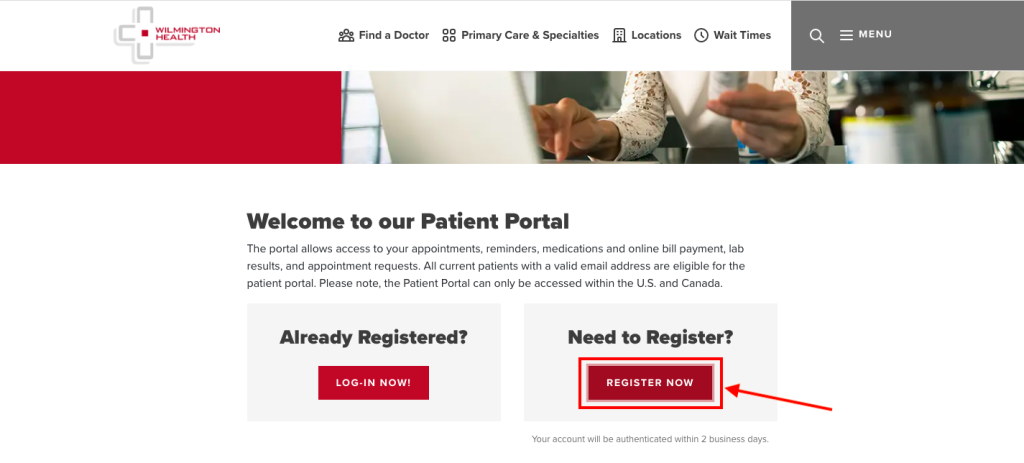 Wilmington Health Patient Portal