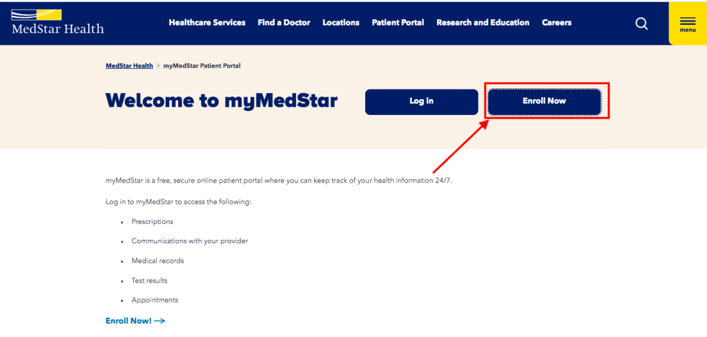 Medstar patient portal login www medstarhealth updated 2023