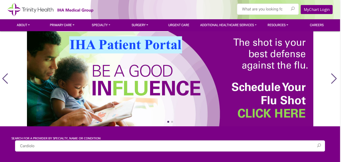 IHA Patient Portal
