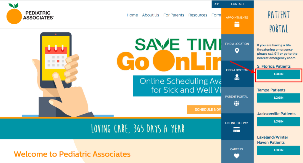 Pediatric Associates Patient Portal