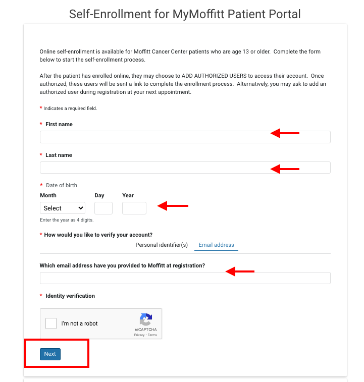 Moffitt Patient Portal