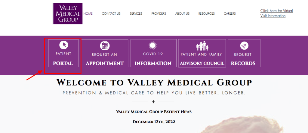 Valley Medical Group Patient Portal