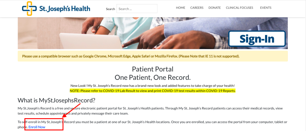 St Joseph Patient Portal 