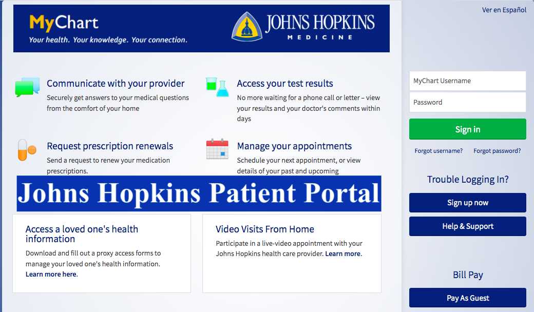 johns hopkins patient portal