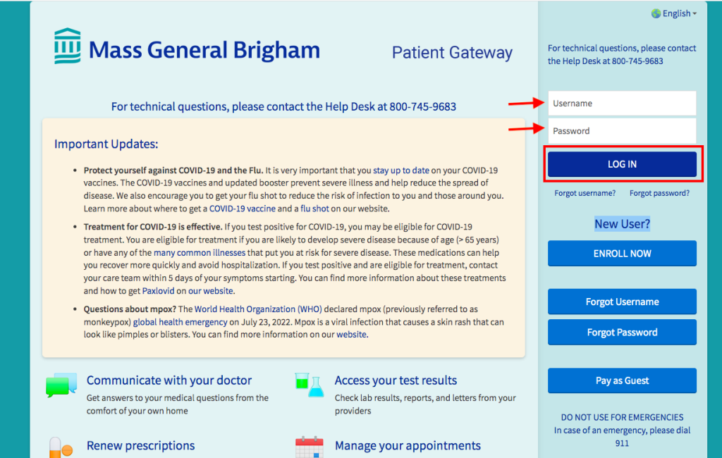 Brigham and Women's Patient Portal