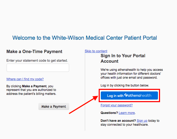 Patient Portal White Wilson