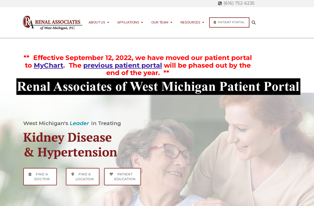 Renal Associates of West Michigan Patient Portal