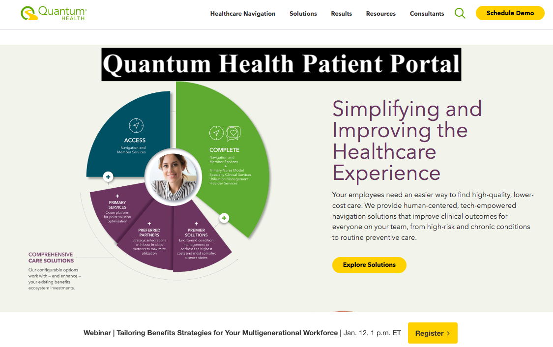 Quantum Health Patient Portal - quantum-health.com