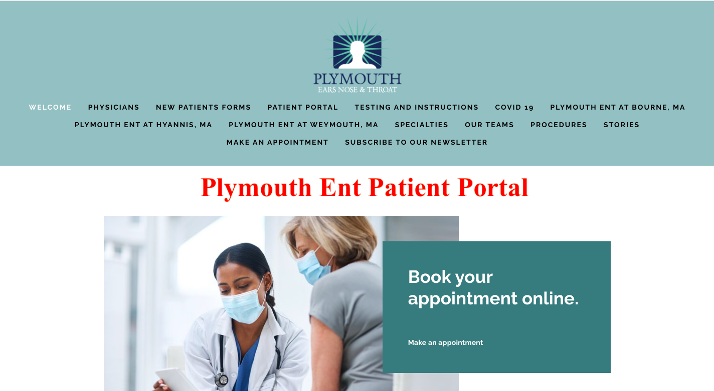 Plymouth Ent Patient Portal