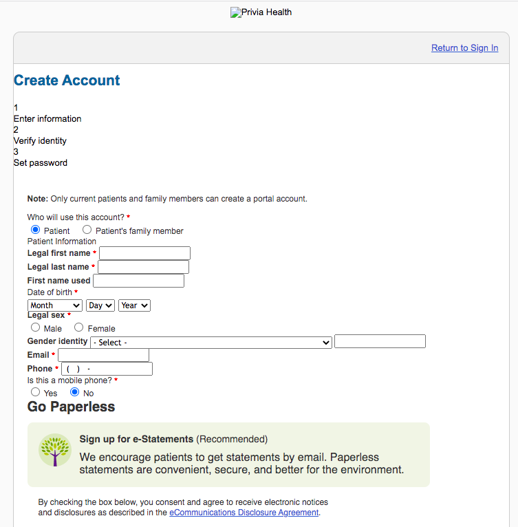 Pucillo Family Practice Patient Portal Login