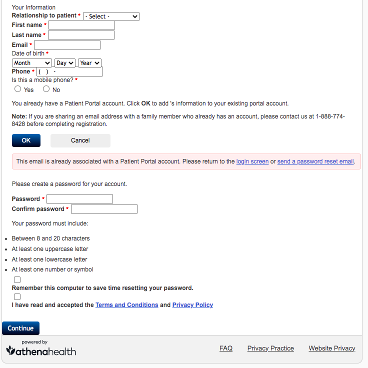 Pucillo Family Practice Patient Portal Login