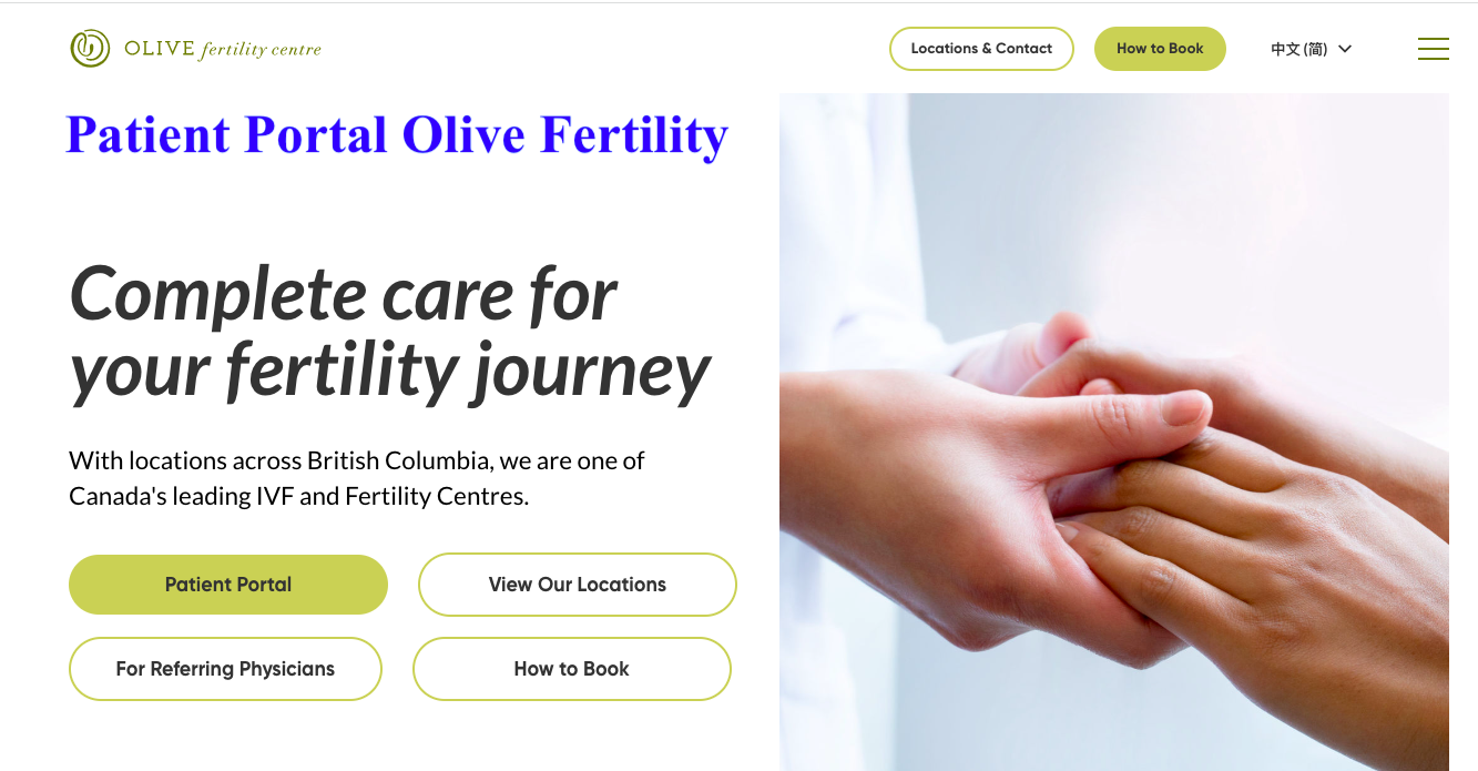 Patient Portal Olive Fertility