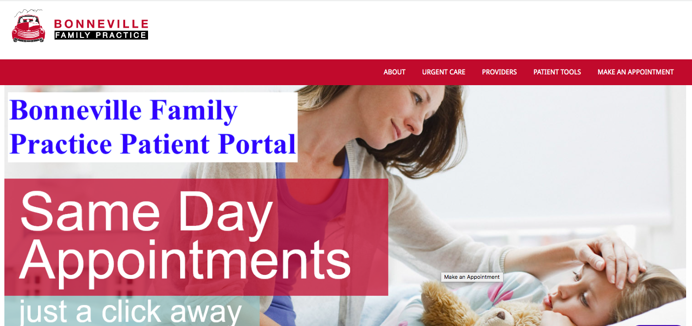 Bonneville Family Practice Patient Portal