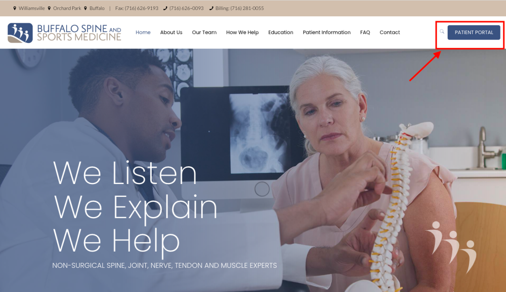 Buffalo Spine Surgery Patient Portal