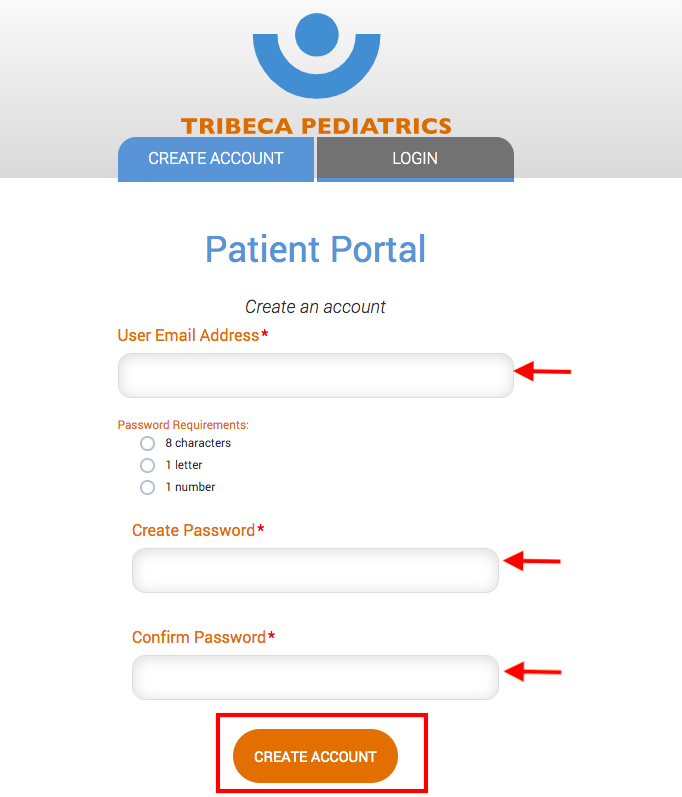 Tribeca Pediatrics Patient Portal