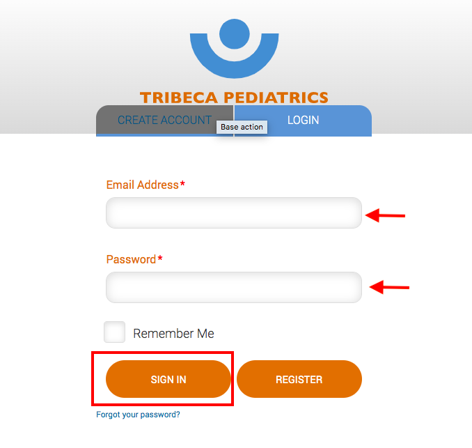 Tribeca Pediatrics Patient Portal