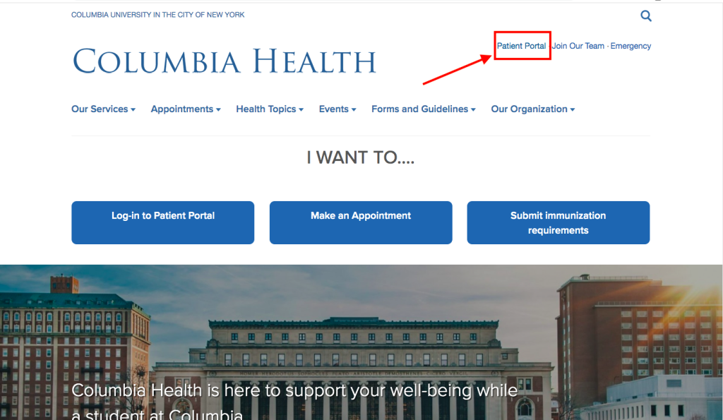 Columbia Health Patient Portal Login www.health.columbia.edu Updated