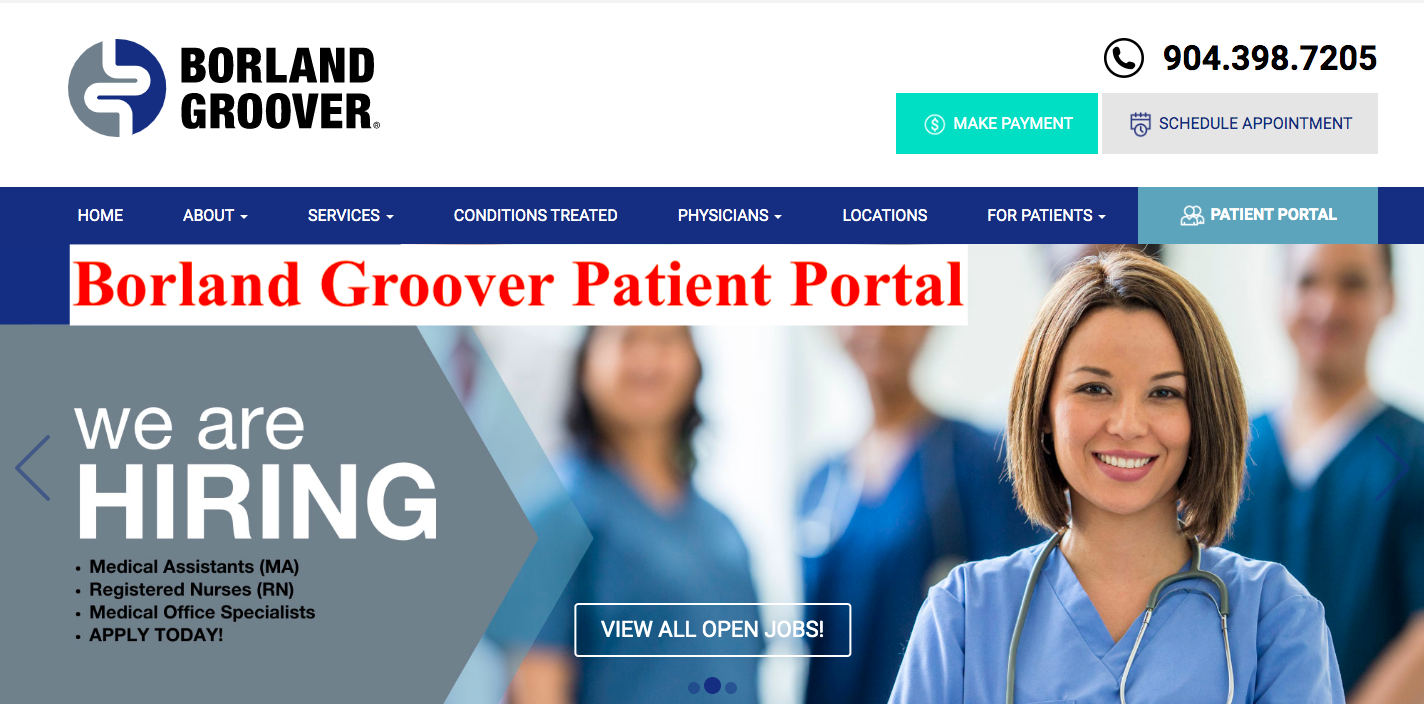 Borland Groover Patient Portal