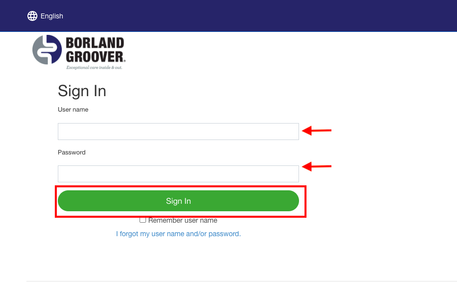 Borland Groover Patient Portal 