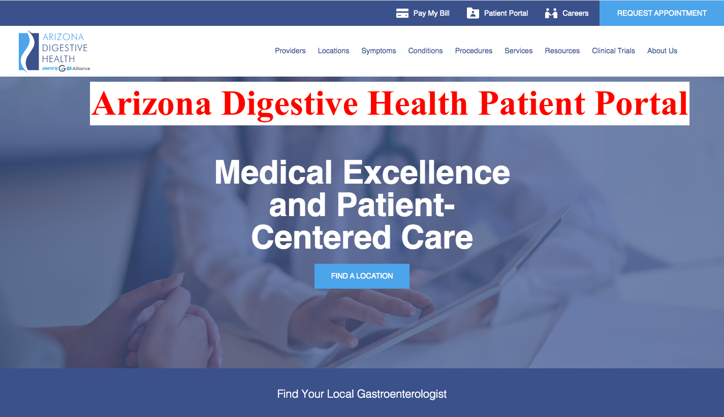 Arizona Digestive Health Patient Portal
