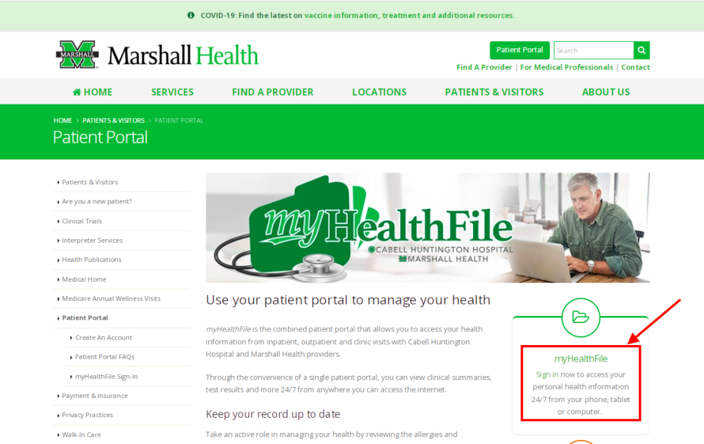 Marshall Health Patient Portal
