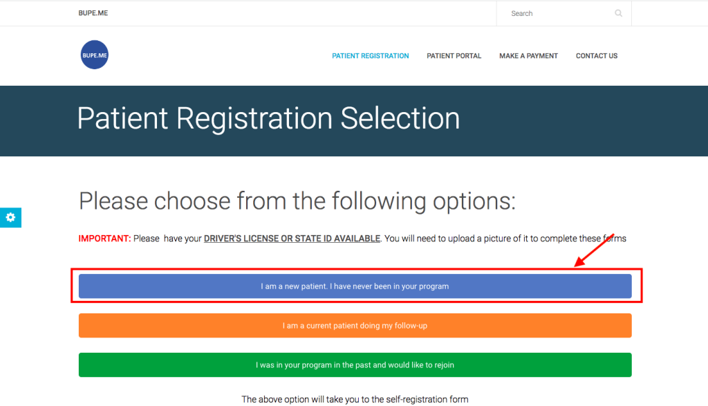 Bupe Me Patient Portal