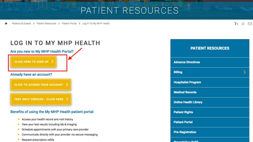 MHP Patient Portal