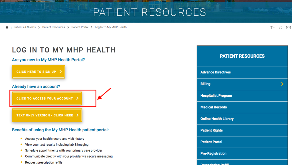 MHP Patient Portal
