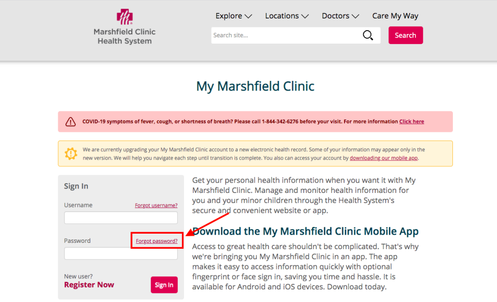 Marshfield Clinic Patient Portal