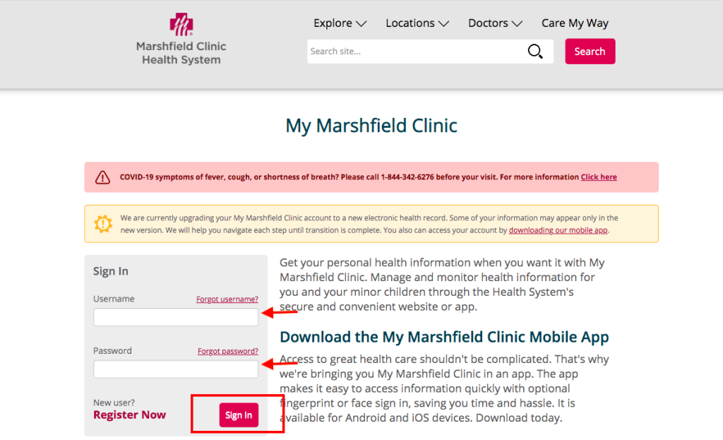 Marshfield Clinic Patient Portal