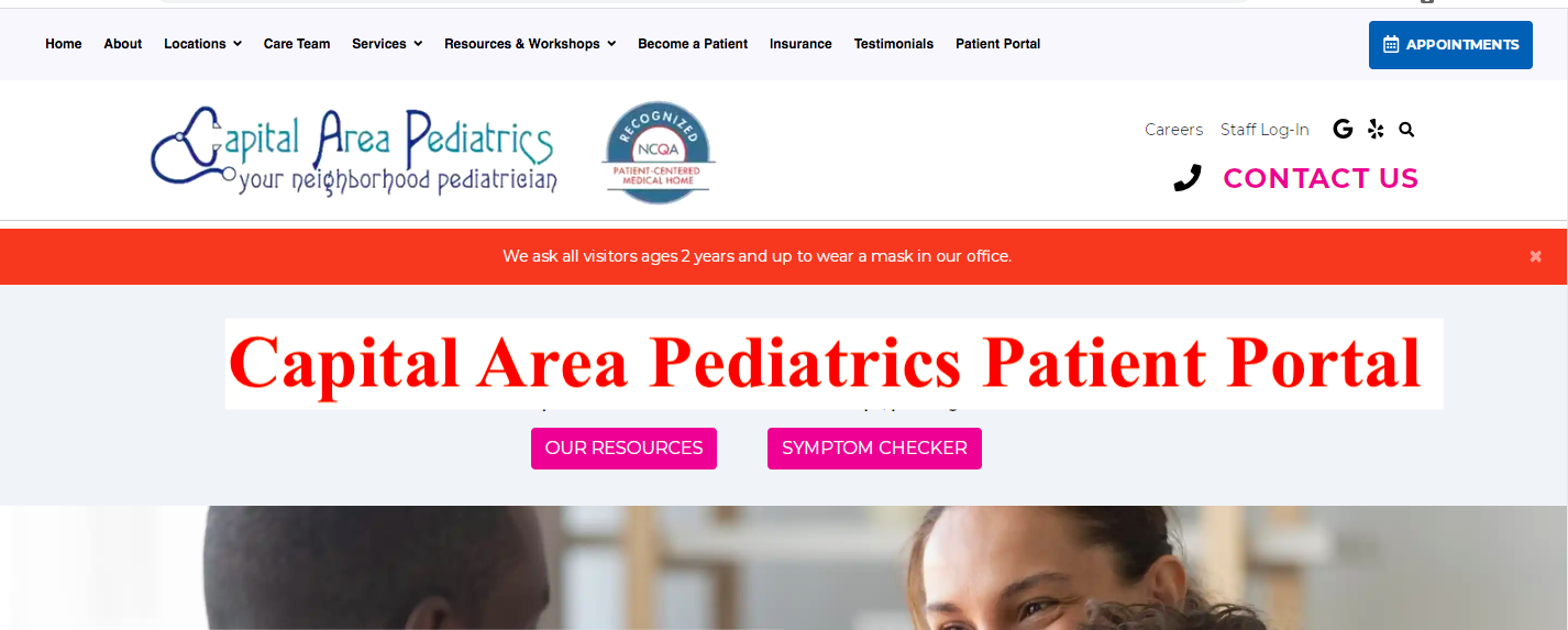 Capital Area Pediatrics Patient Portal Login www.capitalareapediatrics