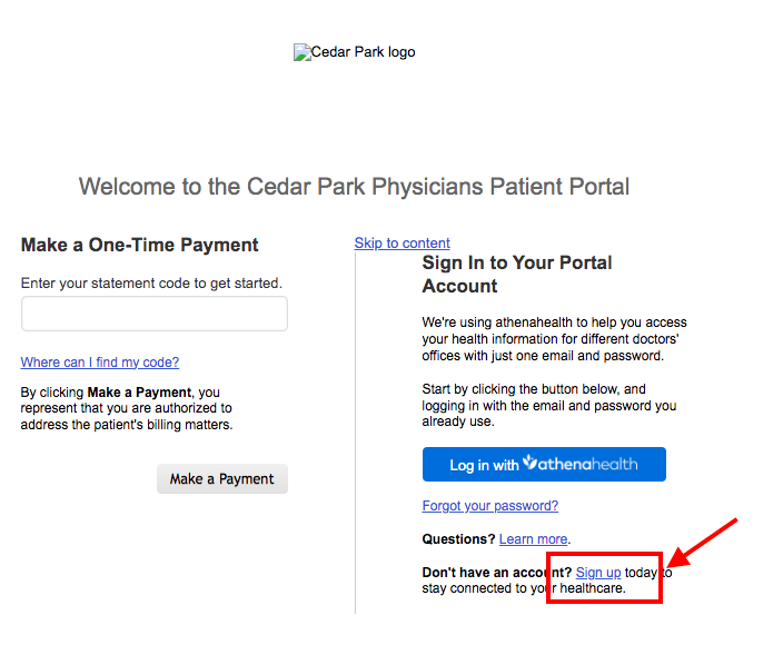 Cedar Park Physicians Patient Portal