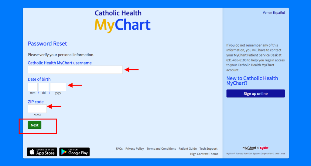 Catholic Health Patient Portal