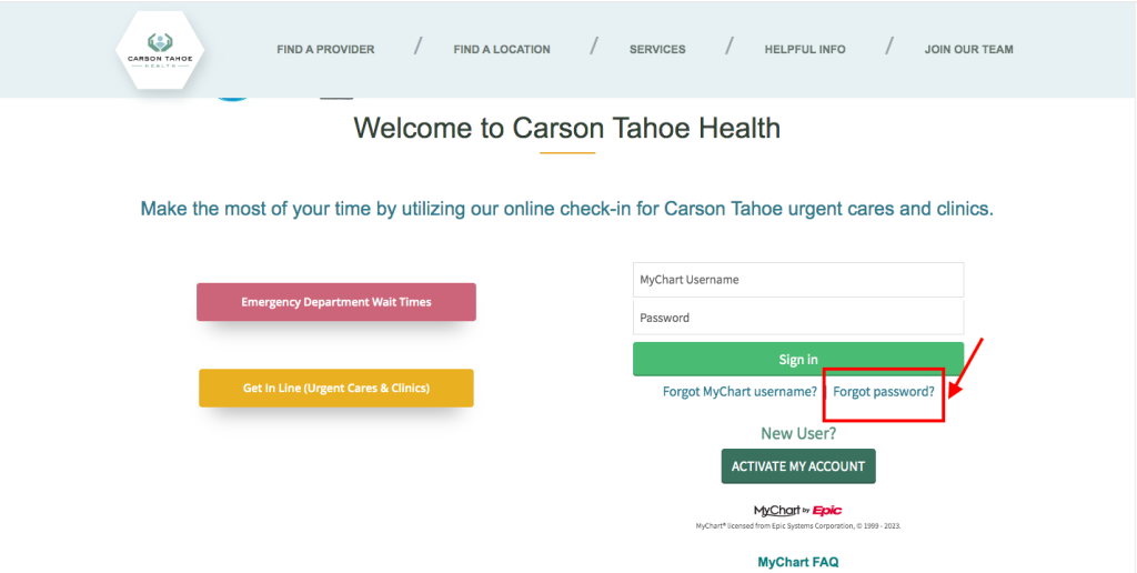 Carson Tahoe Patient Portal