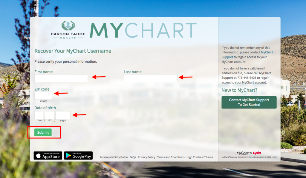 Carson Tahoe Patient Portal