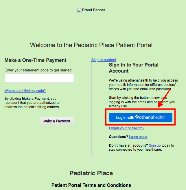 Pediatric Place Patient Portal